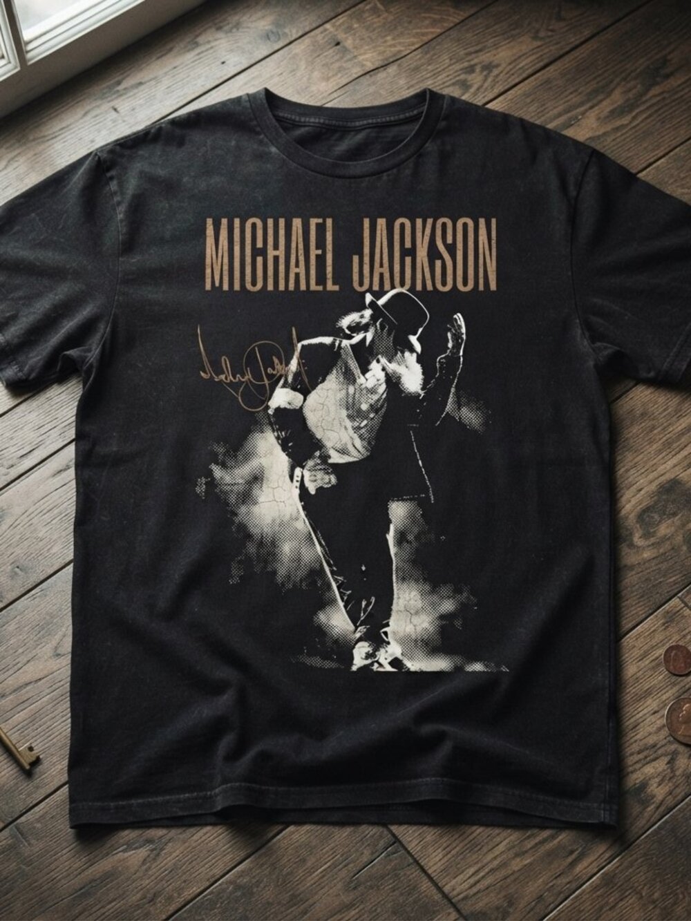 Michael Jackson Vintage Style Graphic Black T-Shirt